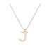 J - Letter Name Necklace Initial Necklace